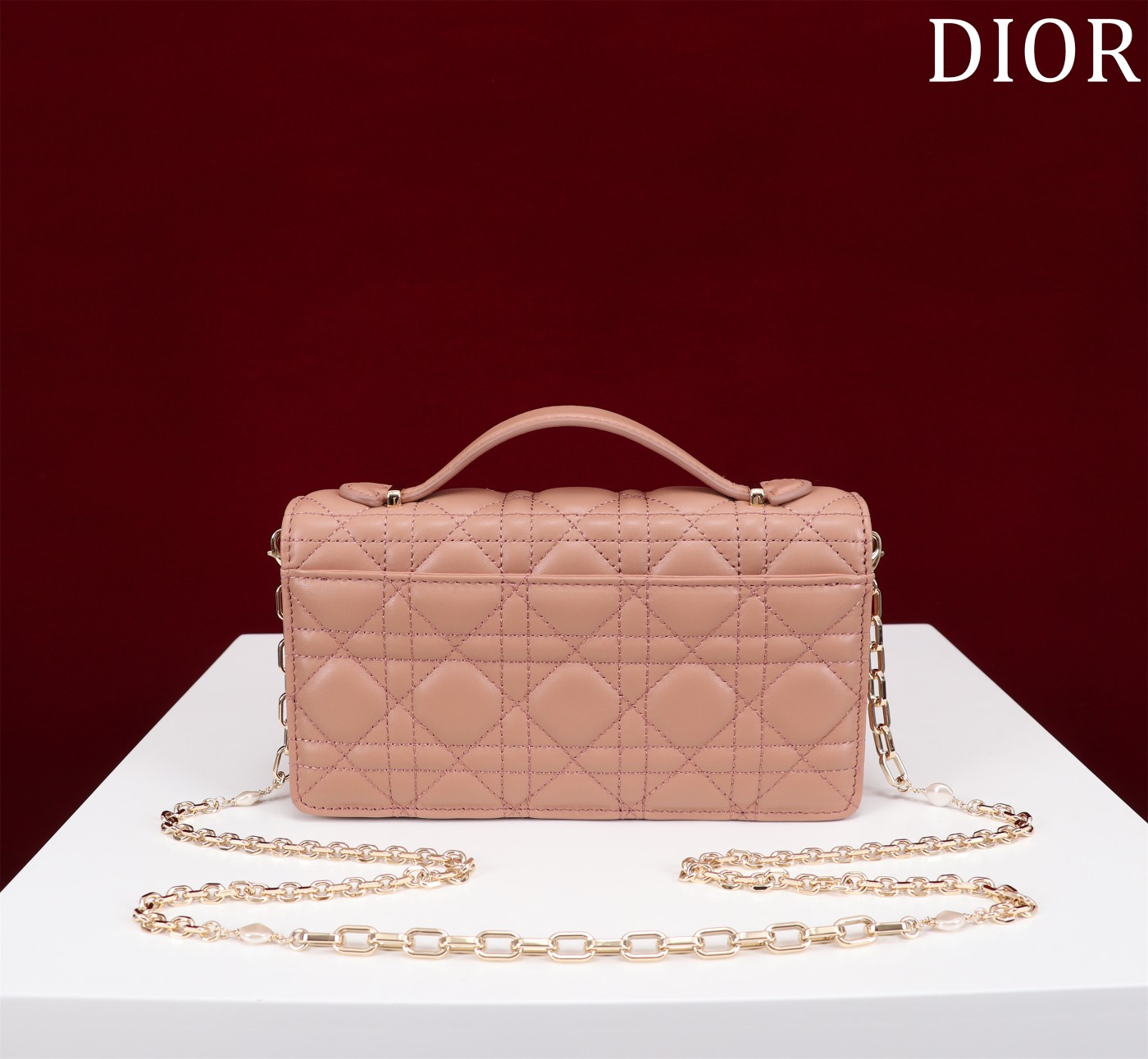 My Dior Mini Bag Blush Cannage Lambskin